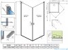 Radaway Nes Gold Kdd I kabina 100x100cm złoty połysk 10021100-09-01L/10021100-09-01R